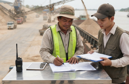 Minh bạch chứng từ giúp đối tác theo dõi tiến độ cung ứng cát