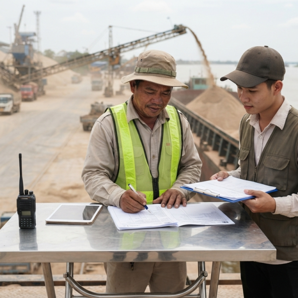 Minh bạch chứng từ giúp đối tác theo dõi tiến độ cung ứng cát